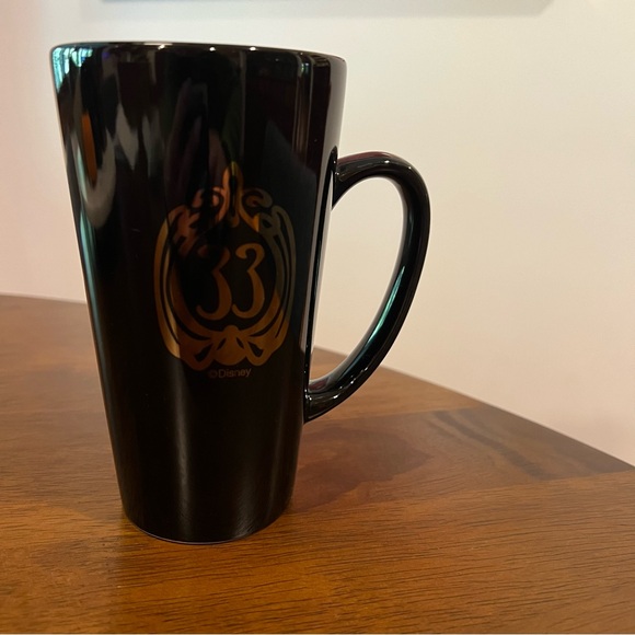 Disney’s Club 33 Tall Black Coffee Mug With Gold Logo - Picture 5 of 10